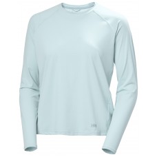HH Women's Shine Solen Long Sleeve Crew UV50 Barely Blue HH Women's Shine Solen Long Sleeve Crew UV50 Barely Blue