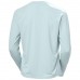 HH Women's Shine Solen Long Sleeve Crew UV50 Barely Blue 