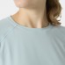 HH Women's Shine Solen Long Sleeve Crew UV50 Barely Blue 