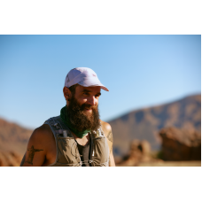 Buff Desert Cap Solid White 
