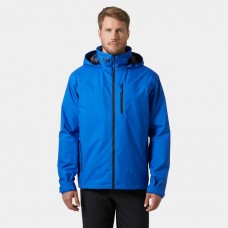 HH Men's Crew Hooded Midlayer Sailing Jacket 2.0 Cobalt