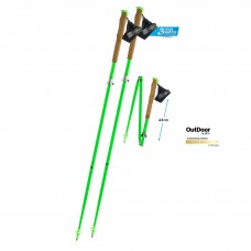 Komperdell Carbon Vario Team Green Pair Waliking Poles