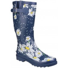 Cotswold Ladies Burghley Waterproof Pull On Wellington Boot Daisy